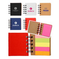 Union Printed Notebook W/Sticky Notes and Flags